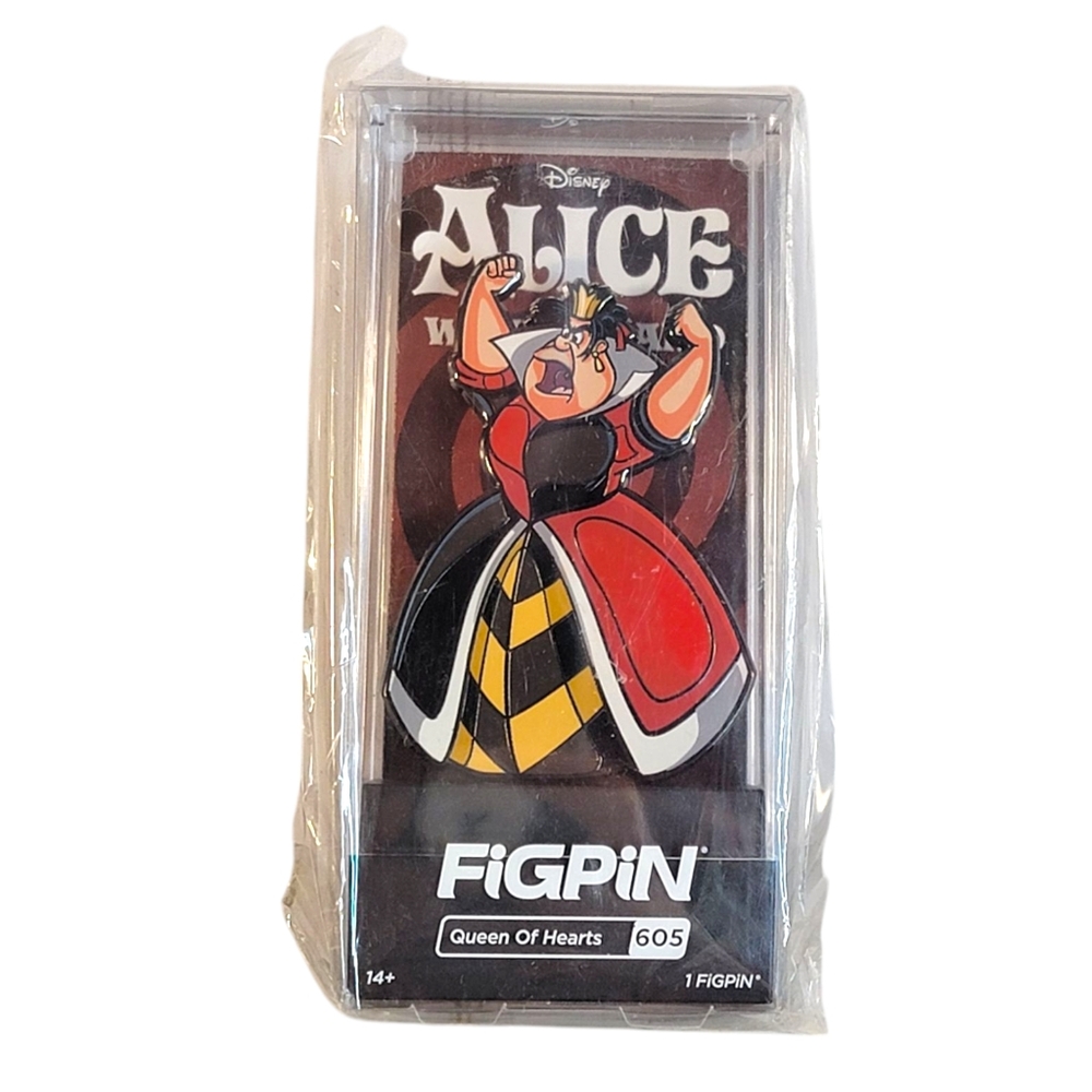 Figpin Alice Villains Queen of Hearts- Disney Parks #605 - Collectible NIB